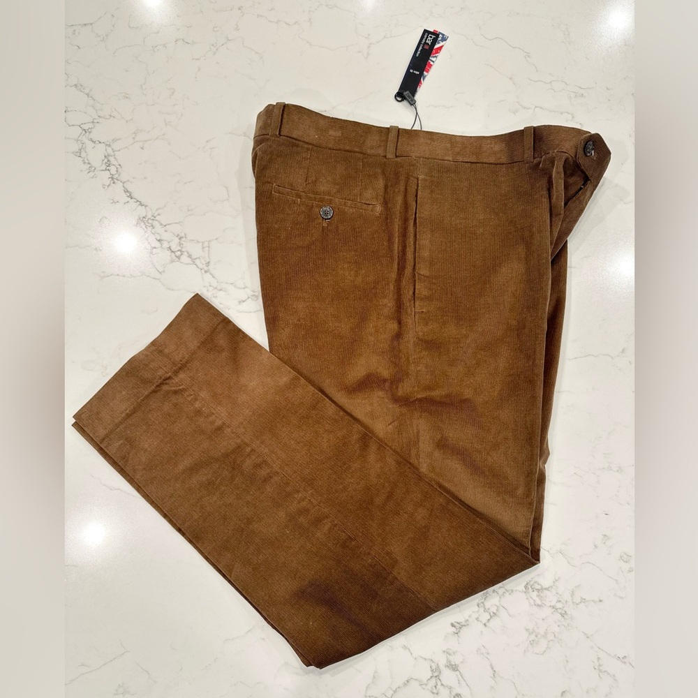 Bar III Men's Corduroy Pants in Rich Brown, 100% Cotton, Carnaby Collection